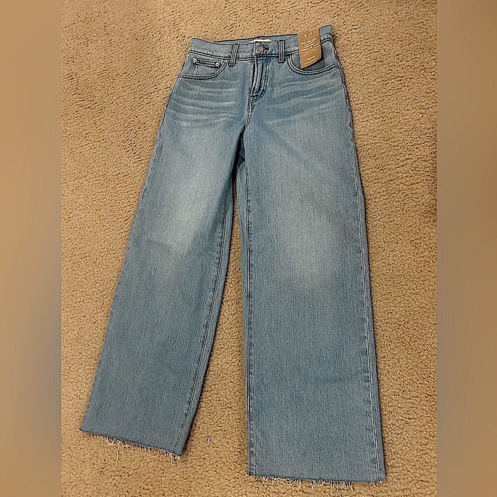 Madewell the perfect vintage mid rise wide leg jean